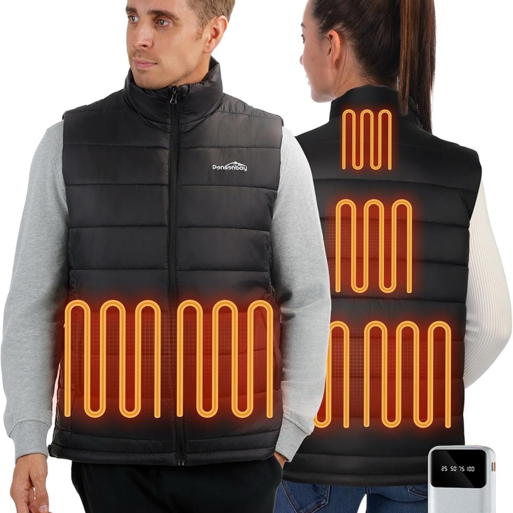 Heated Vest for Men Women with Battery Pack Included,Lightweight Heated Puffer